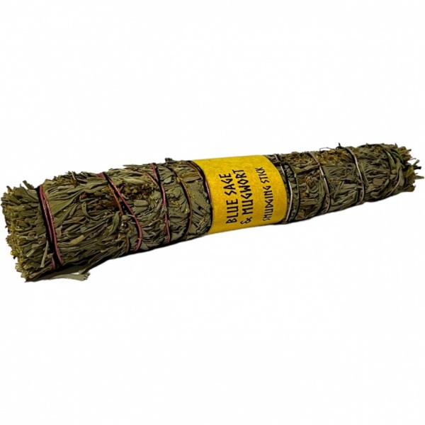 Blue Sage & Mugwort Smudging Stick - 7''